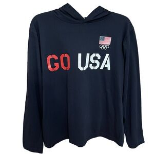 Olympics GO USA Long Sleeve Lightweight Hooded Shirt - Women’s L/XL